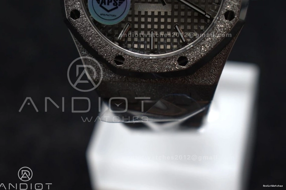 APSF Royal Lightweight Grey Textured SA3120 SS 1:1 1031 Clone SS Edition Dial Best 15454 Bracelet Frosted 37mm on Super Oak 1218